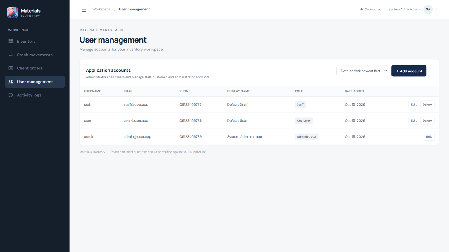 Material Sales Inventory — image 3 of 4